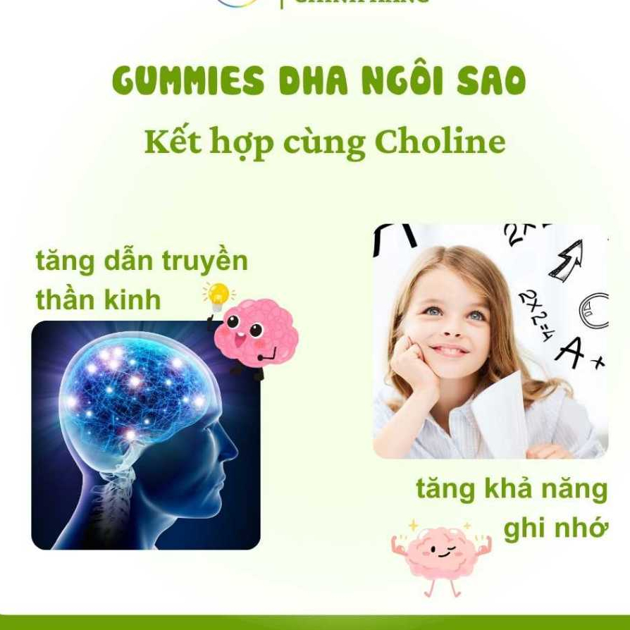 Gummies DHA ngôi sao Neo Kids hộp 60 viên nhai + quà