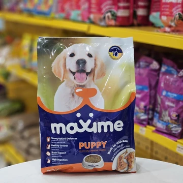 Hạt thức ăn cho chó con Maxime Puppy, Thức ăn cho chó con vị gà túi 1,5kg
