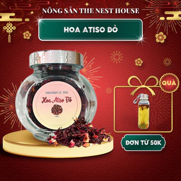 Trà hoa Atiso đỏ khô Đà Lạt trà dâm bụt hibiscus The Nest House