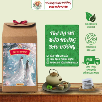 Trà Hạ Mỡ Máu Hoàng Bảo Đường, Máu Nhiễm Mỡ,Mỡ Thành Mạch, Giảm Cân, Ngừa Tai Biến, Ổn Định Huyết Áp