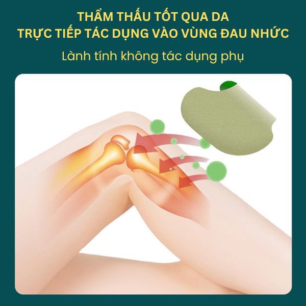 Cao dán thảo dược giảm đau nhức cơ xương khớp, hoạt huyết tăng nuôi dưỡng máu đến vùng đau