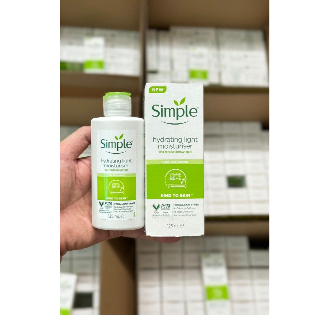 Ảnh Sữa Dưỡng Ẩm, Ngăn Lão Hóa Và Tái Tạo Da Sáng Khỏe Simple Kind To Skin Hydrating Light Moisturiser 125ml 1