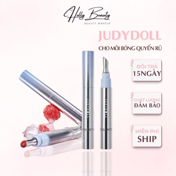 Son Bóng JUDYDOLL Tinh Chất Kim Cương Băng,Son Nước Tráng Gương JUDYDOLL Đầu Cọ Kim Loại Tạo Cảm Giác Mát Lạnh Căng Mướt