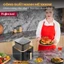 Nồi chiên không dầu 8 Lít Nhập Khẩu Fujihome tự ngắt tặng kèm gắp, nồi chiên điện tử 8L chống dính cao cấp