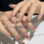 Nail Box Thiết Kế Mắt Mèo Kim Cương Charm Nơ Cổ Hot Hit Hàn Quốc M144