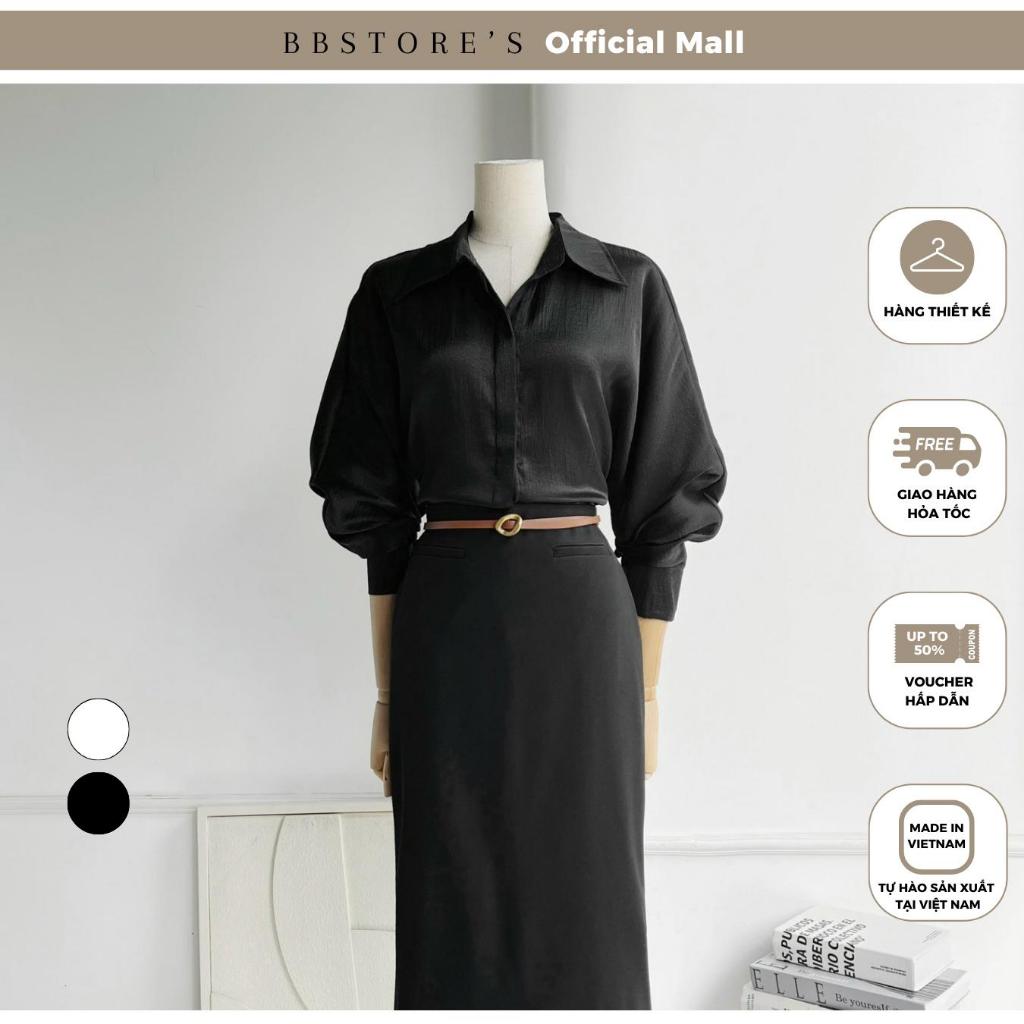 Ảnh BBSTORE’S Áo Sơ Mi Tay Dài Voan Ánh Kim Thanh Lịch - A3608 1