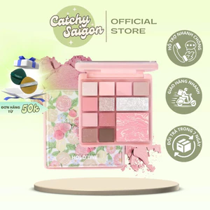 Bảng Phấn Mắt HOLD LIVE 12 Ô Vườn Hoa Kèm Má Hồng/Highlight Secret Garden (HL755)