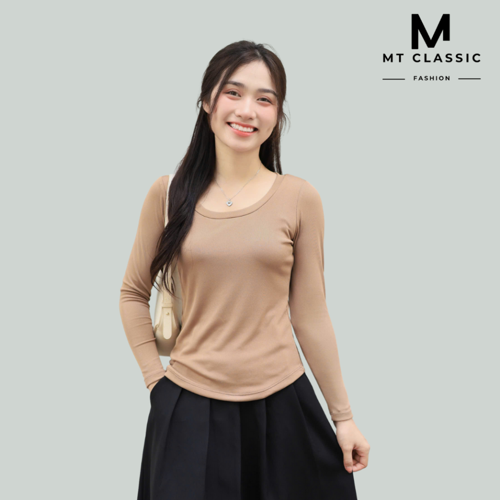 Áo thun tay dài, áo thun co gian 4 chiều chất mềm mịn, không xù lông - Mt classic