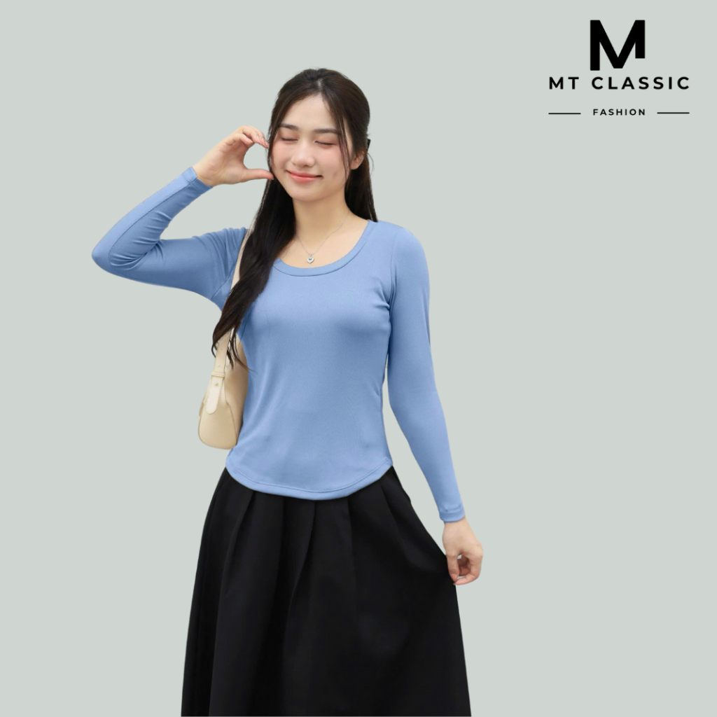 Áo thun tay dài, áo thun co gian 4 chiều chất mềm mịn, không xù lông - Mt classic