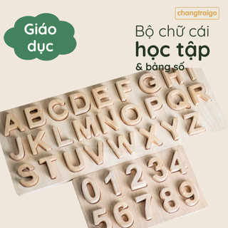 Bảng Xếp Chữ Cái Alphabet Bằng Gỗ, Đồ Chơi Gỗ Giáo Dục Xếp Gỗ Trí Tuệ, Đồ Chơi Học Tập Chàng Trai Gỗ
