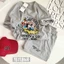 Bộ thun 3158 YUSTUDIO chất cotton khô form rộng mẫu Mickey Disney