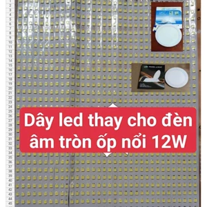 Dây led thay thế đèn âm, ốp tròn 12W TRẮNG , 4000K và VÀNG