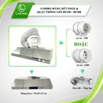 Combo Quạt Thông Gió Hút Mùi Nefa Và Máng Hút Mùi Bếp Inox Hút Sạch Mùi Thức Ăn, Dầu Mỡ, Khói Nhanh Chóng — ảnh 7