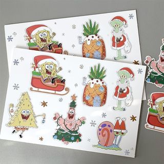 Giấy Bọc Kẹo Mút Giáng Sinh Cài Cắm Gói Quà Mini Noel Cute Nhân Vật Hoạt Hình Shin Timo GQ50