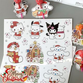 Giấy Bọc Kẹo Mút Giáng Sinh Cài Cắm Gói Quà Mini Noel Cute Nhân Vật Hoạt Hình Shin Timo GQ50