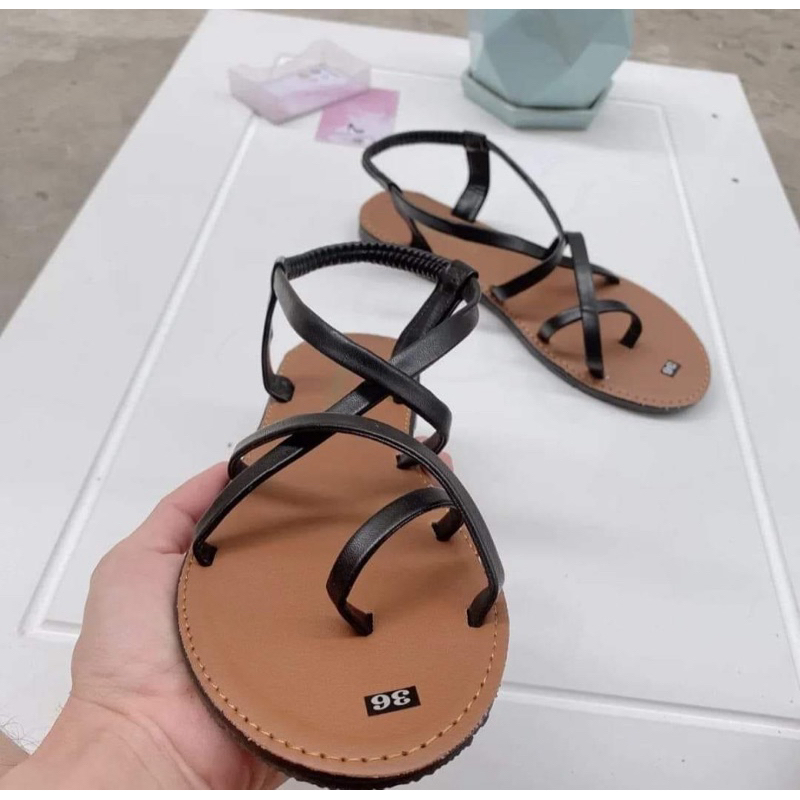 Giày Quai Hậu Nữ - Dép Sandal Nữ Quai Hậu Chéo Chất Liệu Cao Su, Đi Biển, Đi Mưa Siêu Bền Chống Trơn Trượt