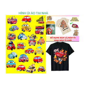 Hình in ủi nhiệt-Hình OTO ủi áo em bé cute ủi tại nhà bằng bàn là bàn ủi-theo yêu cầu inbox shop