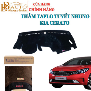 Thảm Taplo Ô Tô KIA Cerato 2014- 2028 và 2019-2021 Chất Tuyết Nhung Mịn Chống Nắng, Nóng, Trang Trí Taplo