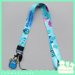Dây Đeo Thẻ Vải Canvas 45cm Nhân Vật Hoạt Hình Monster, Inc., Toy Story, Lotso, Sanrio - Móc Khóa Acrylic