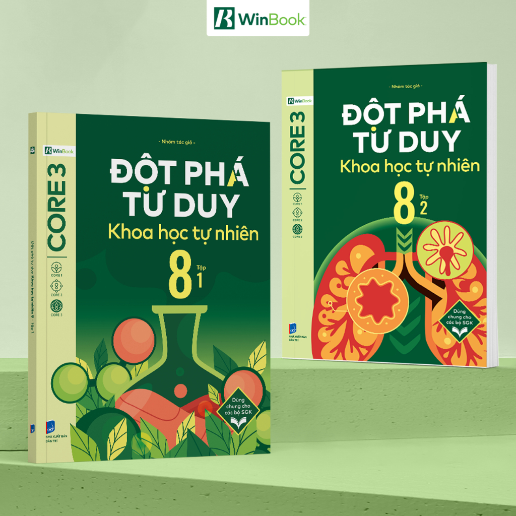 Ảnh Sách - Đột phá tư duy Khoa học tự nhiên 8 - Dùng chung cho các bộ SGK 1