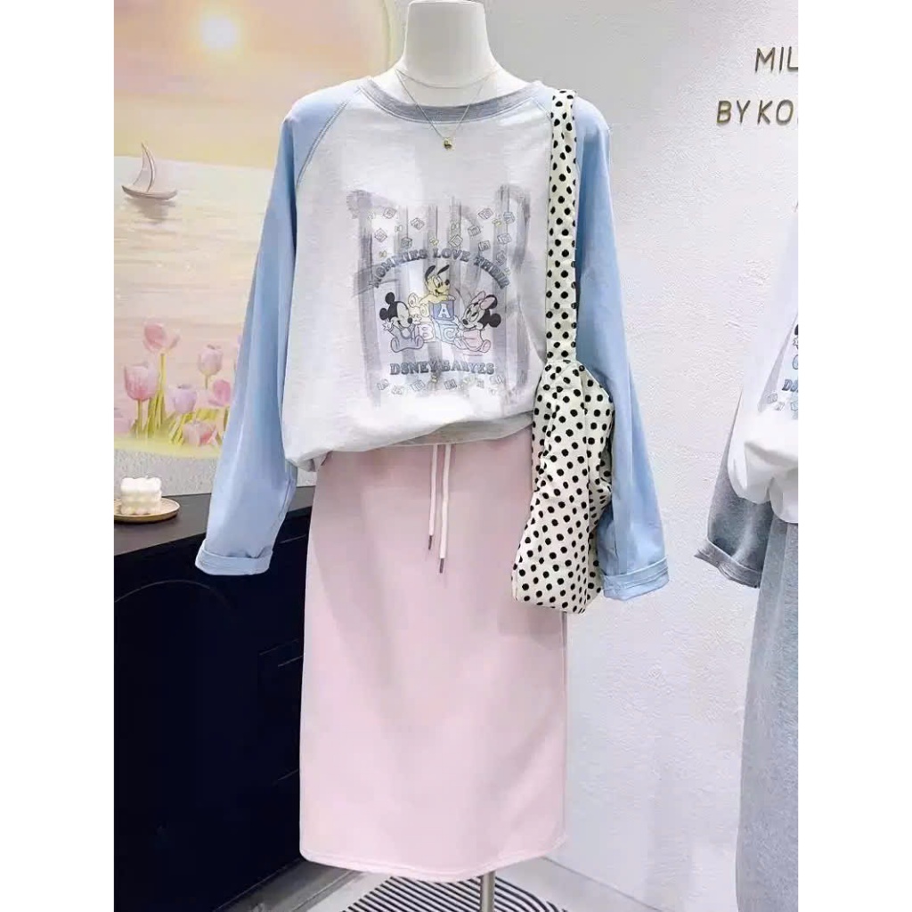 Áo thun nữ tay dài phối màu Vintage in hình JULY FASHION, Áo thun dài tay nữ dáng rông thun xượt mỏng nhẹ phu hợp 4 mùa