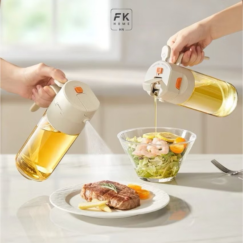 Bình đựng dầu ăn 2 chức năng sịt và rót được