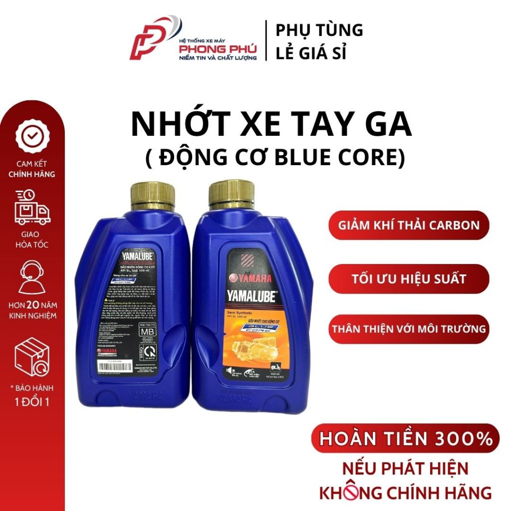 Nhớt XE TAY GA 800ML( ĐỘNG CƠ BLUE CORE) - Chính Hãng Yamaha-90793AV905 ...