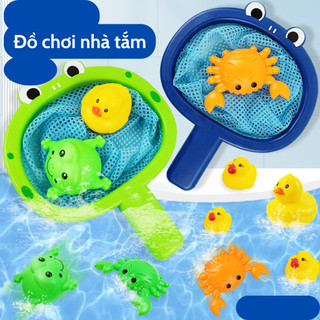 Vợt Lưới Bắt Cá Đồ Chơi Nhà Tắm Cho Bé Nhỏ Mini Giá Rẻ, Đồ Chơi Con Vật Thả Bồn Tắm Cho Bé 89077