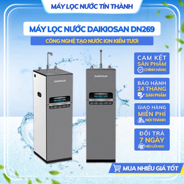 Máy Lọc Nước Ion Kiềm Tươi Daikiosan Nóng, Nguội DN269, Lọc Thẩm Thấu Ngược RO & Siêu Hấp Thụ MOFs