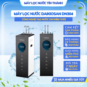 Máy Lọc Nước Ion Kiềm Tươi Nóng Nguội Lạnh Daikiosan DN304, Công nghệ Điện phân bằng Điện cực Magie