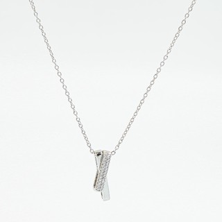 Dây chuyền bạc nữ LAMY Intertwined Sparkle Necklace Silver 6422SV