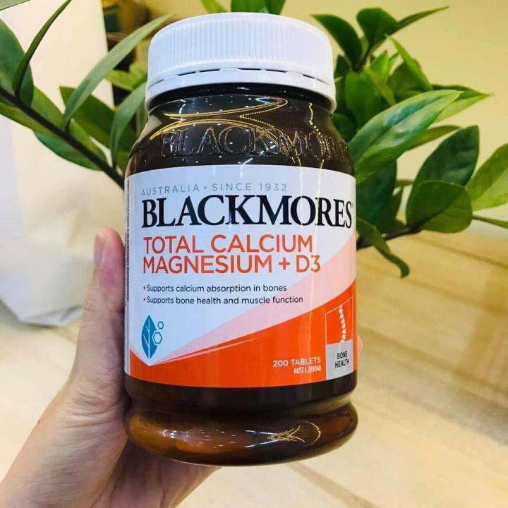 Viên uống Blackmores Total Calcium & Magnesium + D3 200 viên