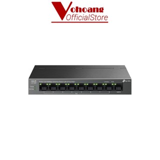 Switch Để Bàn 9 Cổng với 8 Cổng PoE+ TP-Link LS109P 10/100Mbps Công Suất PoE 63W, Truyền PoE 250m