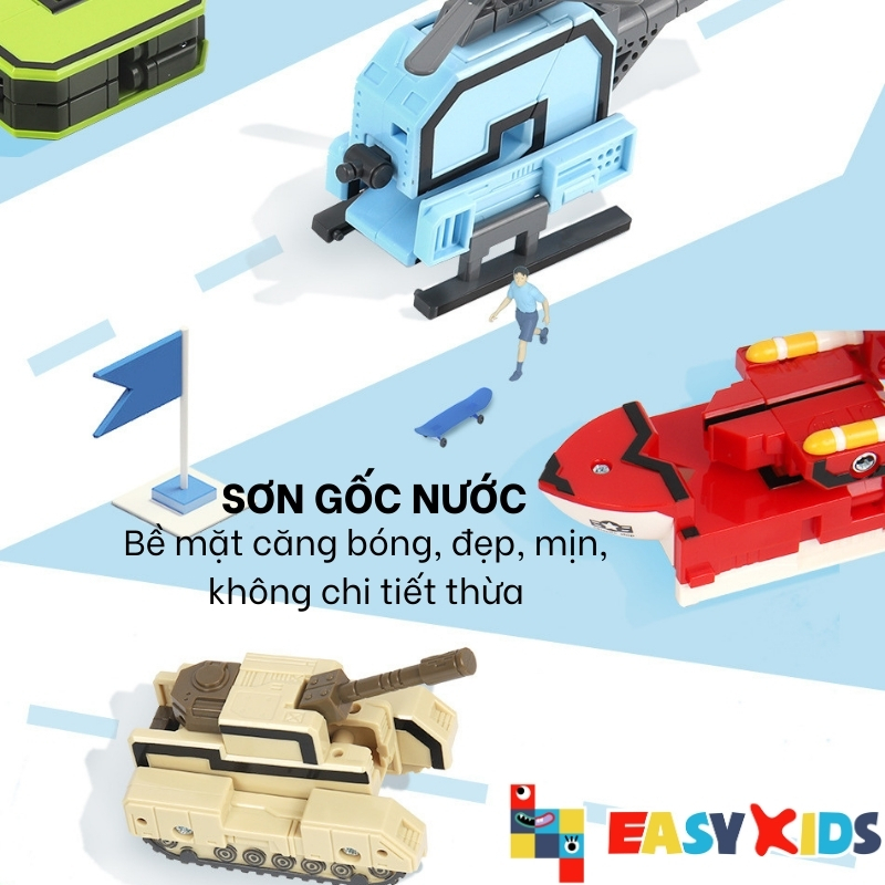 Đồ Chơi Lắp Ráp Số Biến Hình Robot, Bộ Số Robot Biến Hình Loại To