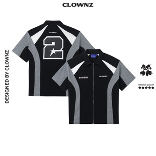 Áo sơ mi ClownZ Number 2 Heavy Duty Cotton Shirt vải da lộn style gothic unisex nam nữ local brand