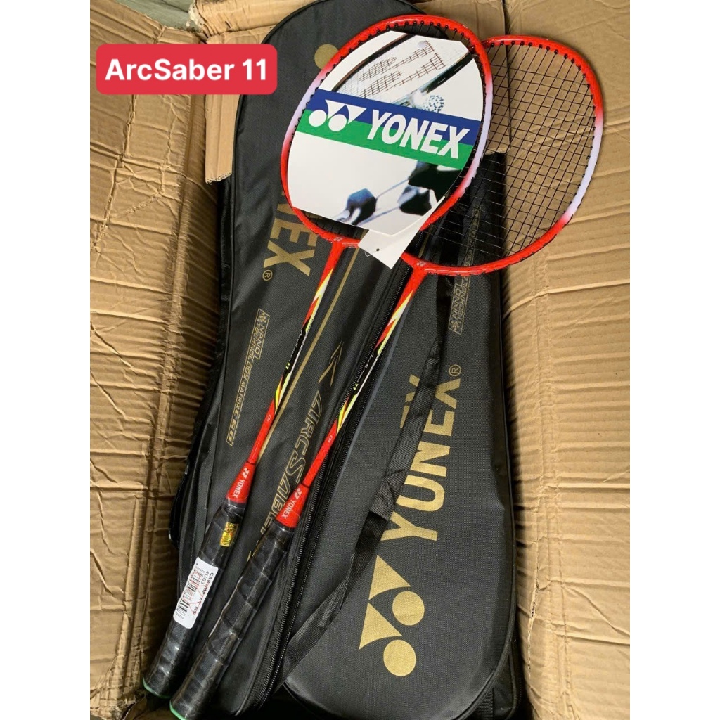 Ảnh Bộ 2 Vợt Cầu Lông YN Căng Sẵn Khung Crom Siêu Cứng,Siêu Dẻo + Tặng Cuốn Cán Và Bao Đựng 4