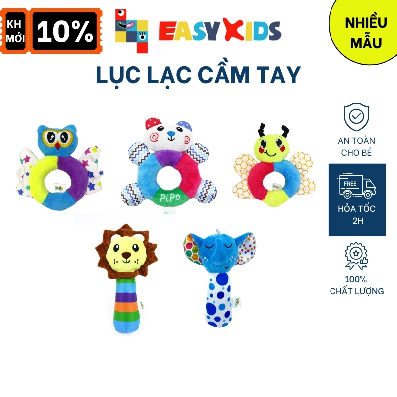 Lục Lạc Cầm Tay Cho Trẻ Nhỏ Sơ Sinh Chất Vải Mềm Mịn