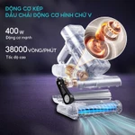 Máy hút bụi giường nệm EYSIN S30 Lực hút 21k PA, đèn UV khuẩn, Lõi lọc HEPA đa tầng, Cốc bụi đôi — ảnh 4