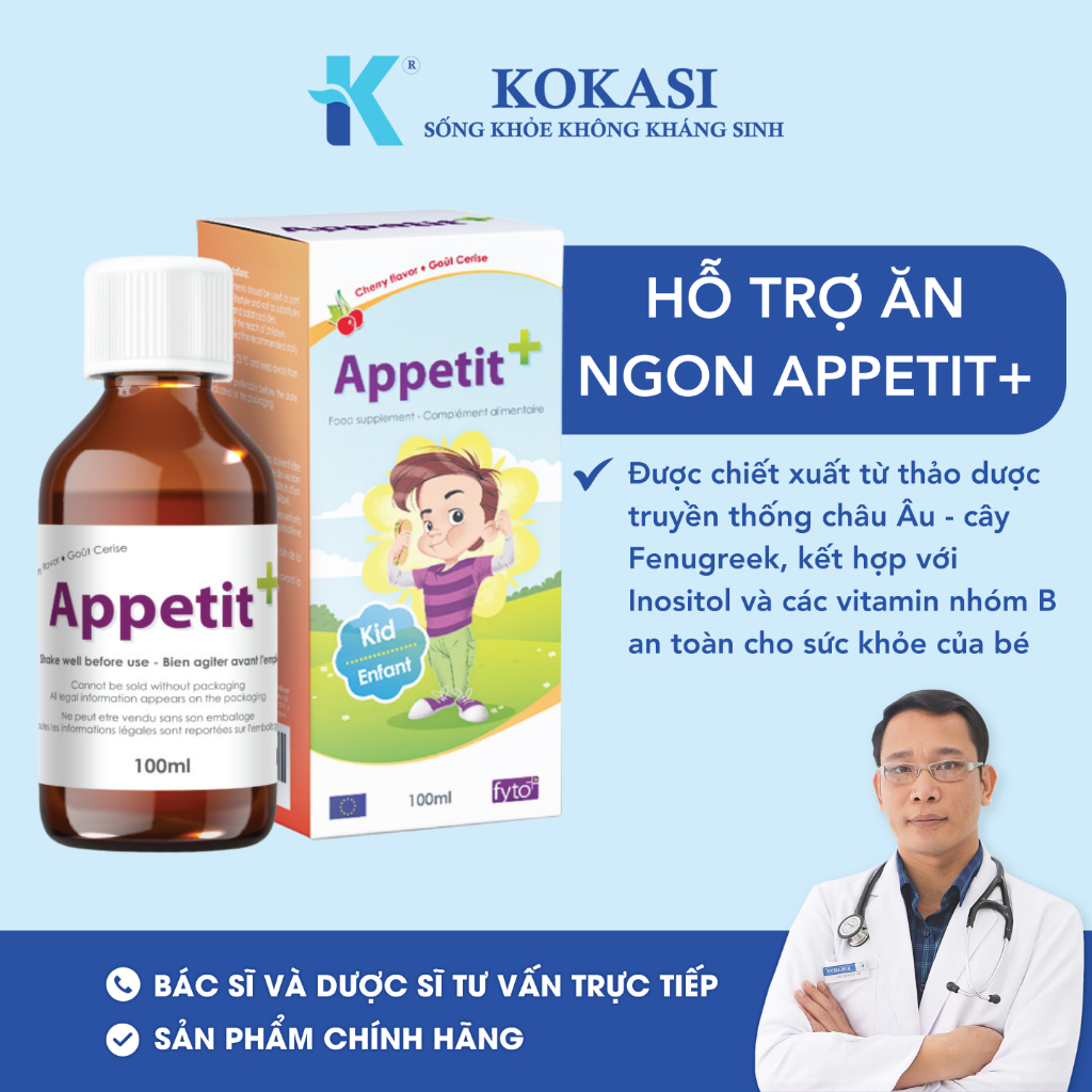 Hỗ Trợ Ăn Ngon Appetit+ (100ml) - Hỗ Trợ Ăn Ngon, Tăng Khả Năng Hấp Thụ ...