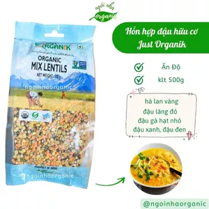 Hỗn hợp đậu hữu cơ Just Organik, Parliament 500g- Organic Mix Lentils