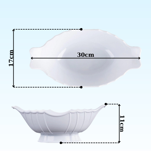 Combo 2 Chiếc Bát Đựng Gà Cúng Ngày Tết, Bát Thuyền Đựng Gà, Ngày Rằm Gà Nguyên Con Hoặc Để Trái Cây Bằng Nhựa