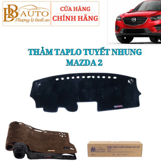 Thảm Taplo Ô Tô MAZDA 2 Đời 2016- 2024 - Chất Tuyết Nhung Mịn Cao Cấp Bảo Vệ Taplo Không Hắt Bóng Kính, Không Cong Vênh