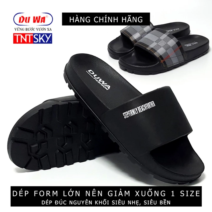 Dép Nam, Nữ Quai Ngang Đúc Liền Khối Siêu Nhẹ DUWA - Hàng Chính Hãng - SH193