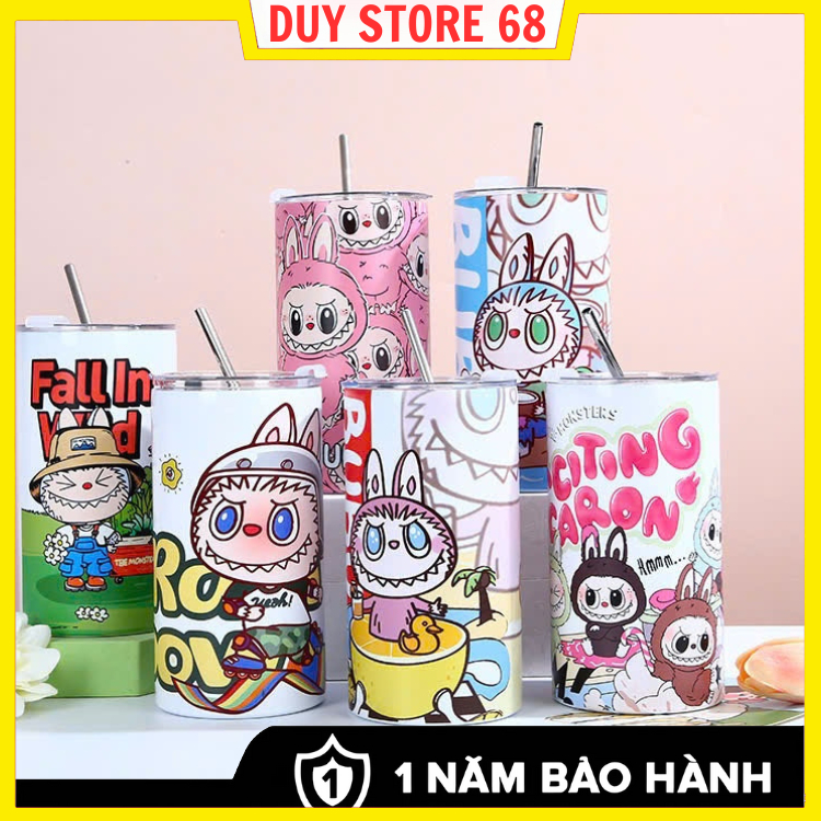 Ly giữ nhiệt Labubu cao cấp 600ml, bình giữ nhiệt thiết kế đẹp tiện ...
