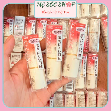 [Nội Địa] Son Thỏi Lì Cezanne LASTING LIP COLOR N Nhật Bản - Không Chì Mềm Mịn Lâu Trôi