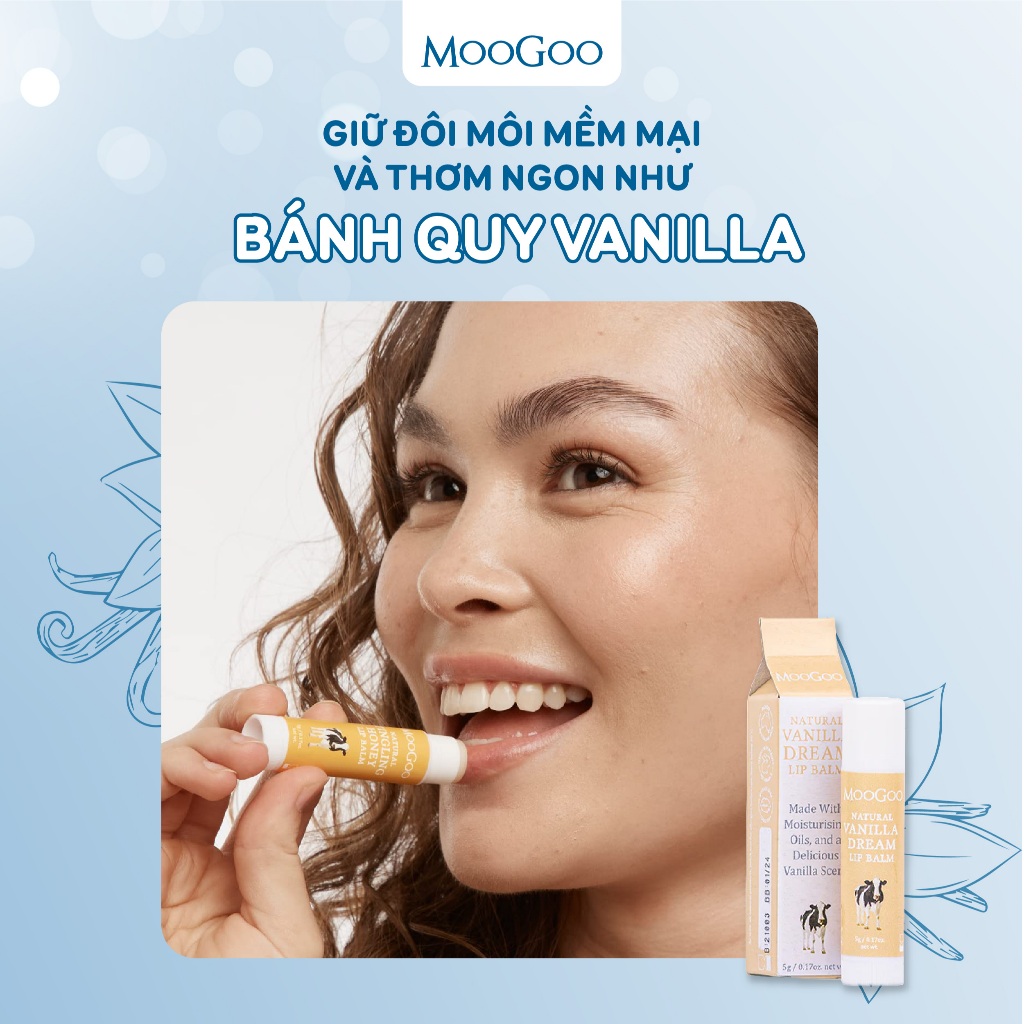 Ảnh Son dưỡng thuần chay làm mềm và dưỡng ẩm môi MooGoo Úc cho trẻ em, da nhạy cảm 3