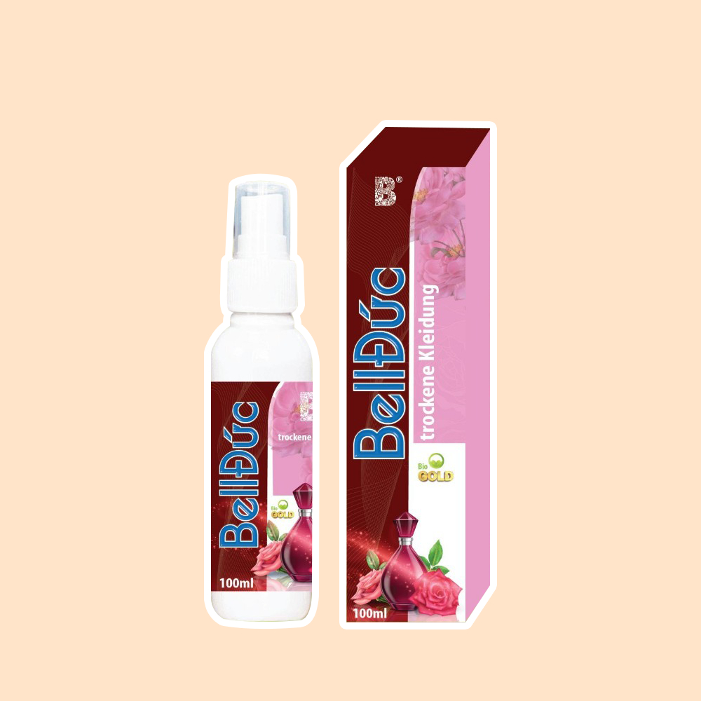 Xịt thơm quần áo xả vải khô Bell Đức bản truyền thống công nghệ sinh học lưu hương lâu làm mềm vải