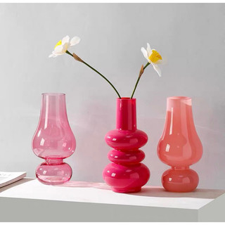 Bộ 2 Bình hoa Minchien cao cấp / Minchien Vase chất liệu thuỷ tinh hiện đại