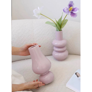 Bộ 2 Bình hoa Minchien cao cấp / Minchien Vase chất liệu thuỷ tinh hiện đại