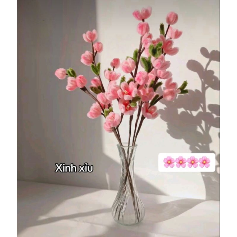 Cành Đào , Mai Kẽm Nhung Chụp Ảnh, Decor Siêu Xinh